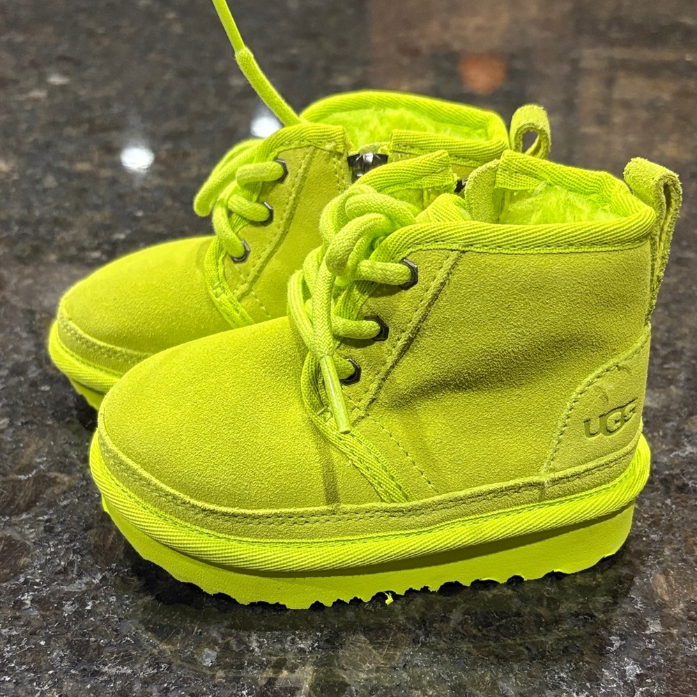 UGG Kids Neon Green Boots